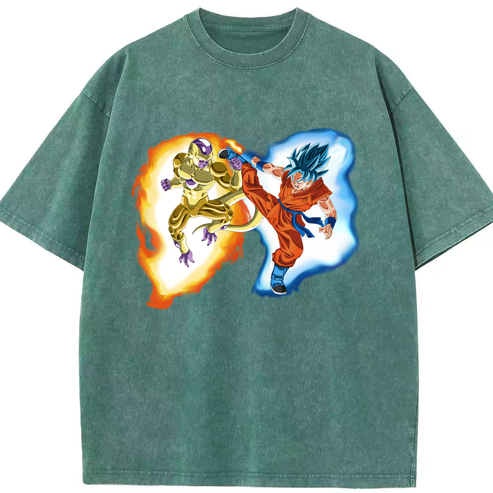 （画像用） ドラゴンボール フリーザ DRAGON BALL Frieza 綿100% ヴィンテージ風 半袖Tシャツ（フロントプリント）